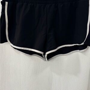 All in Motion Black and White Athletic Shorts